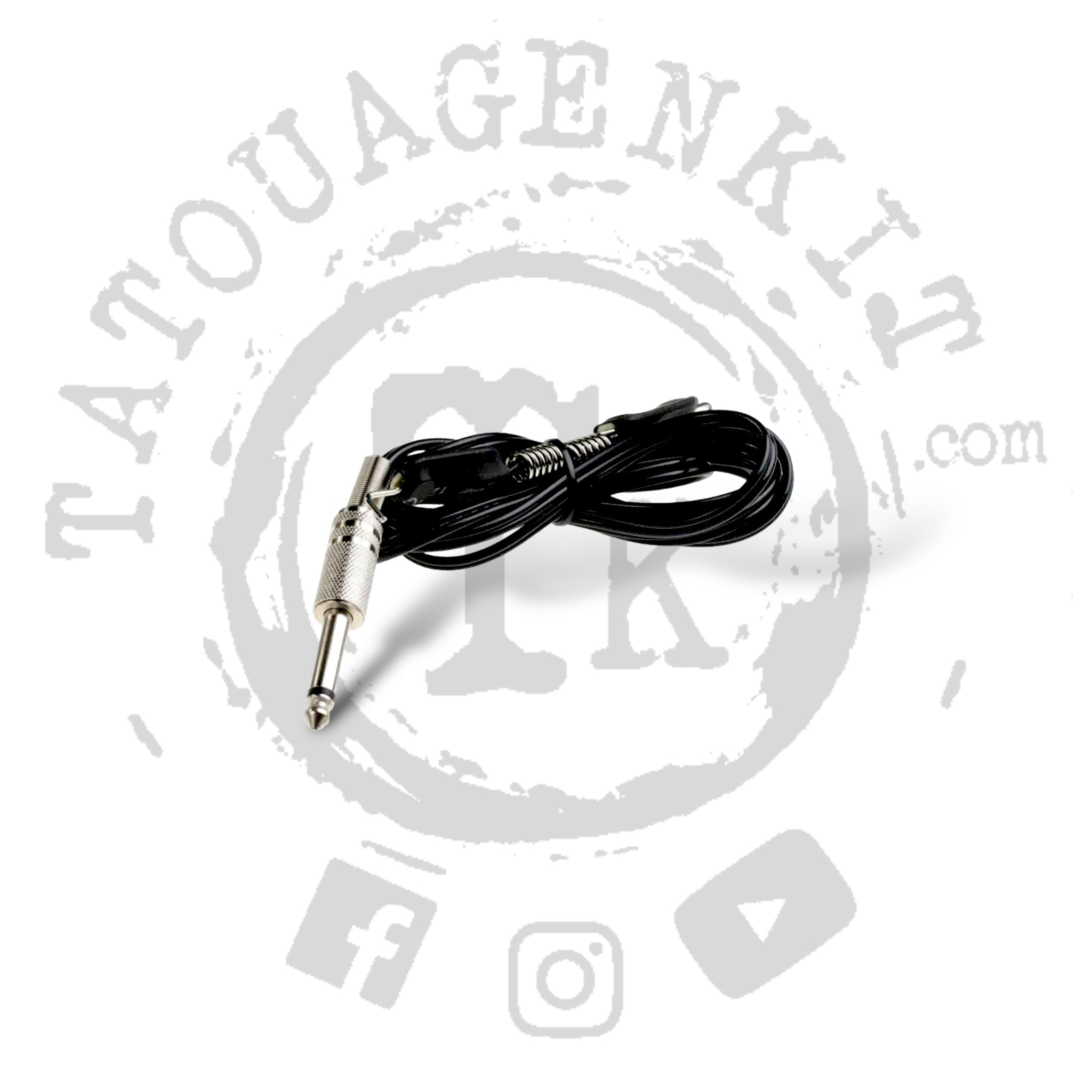 Clip cord noir pour machine a tatouer