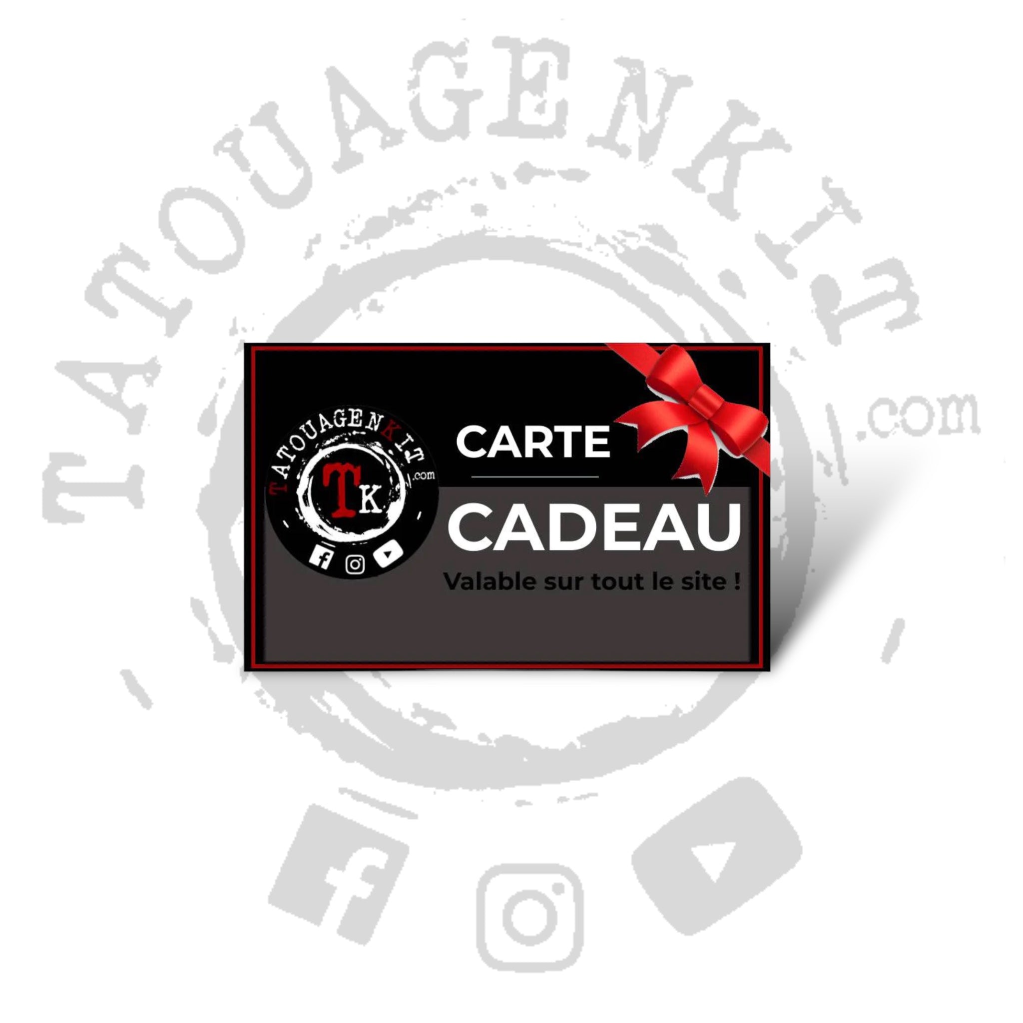 Bon cadeau tatouage, tattoo  Carte cadeau à gratter