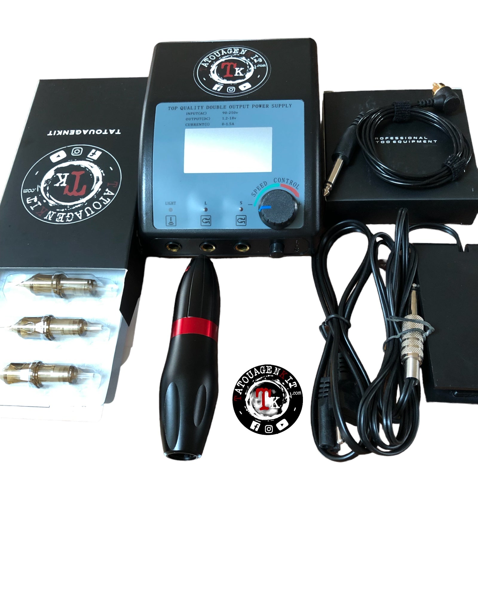 kit tatouage stylo pen de tatouage rotative pour cartouche tatouage aiguille sur tatouagenkit