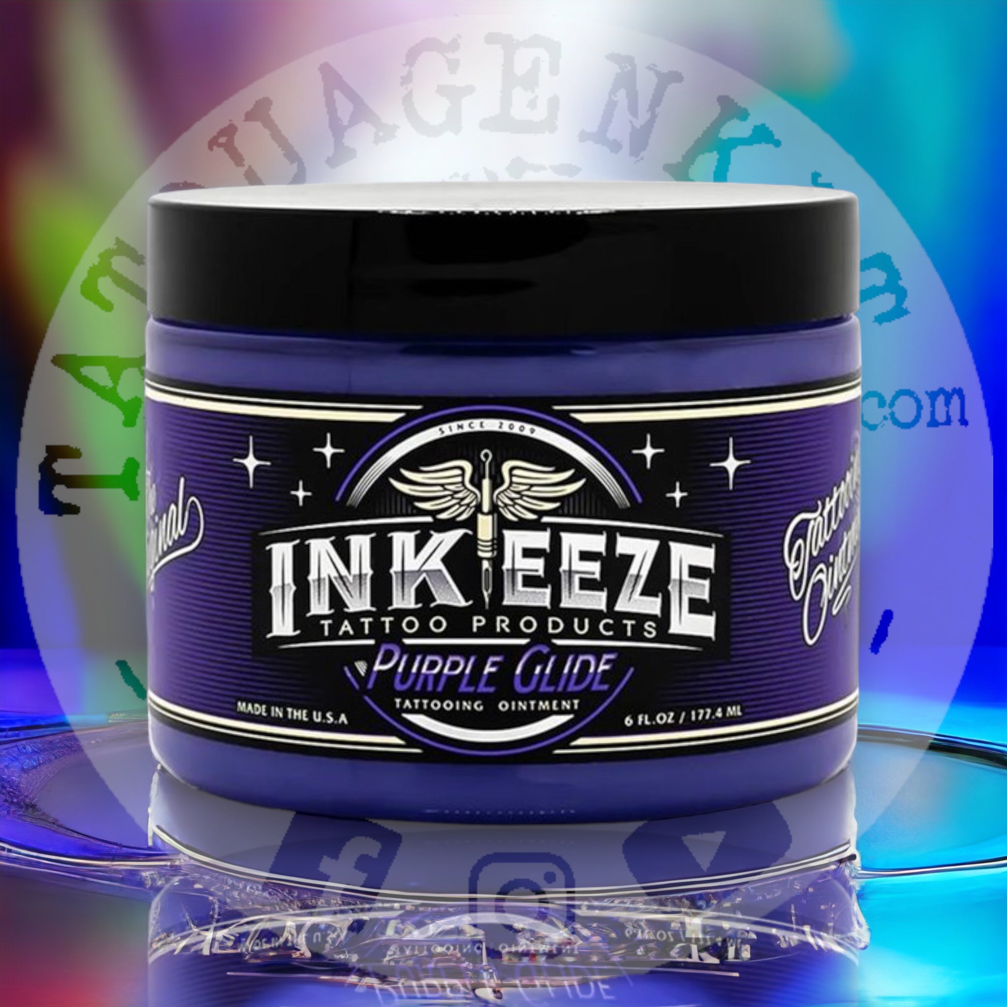 Baume de soins Tatouage Inkeeze avant et apres tatouage a la fraise et a la lavande sur tatouagenkit