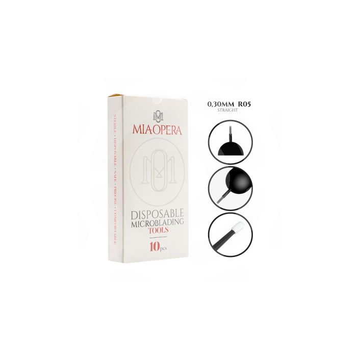 Cartouache aiguille pour maquillage permanent pour contour de levre et de sourcil