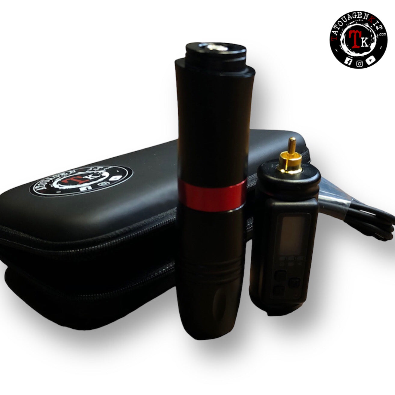 stylo de tatouage pour cartouche aiguille avec batterie integrée sur tatouagenkit