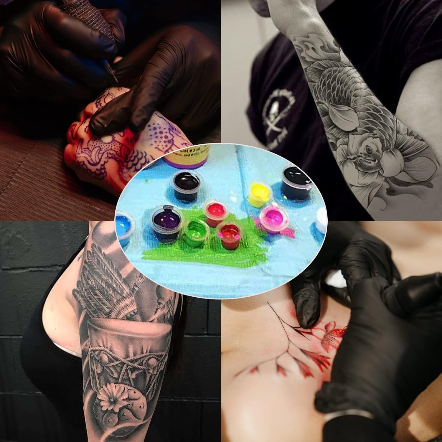 cups encre de tatouage taille  s m l
