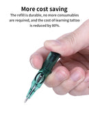 ENSEMBLE STYLO MACHINE DE TATOUAGE CARTOUCHE AIGUILLE A BILLE