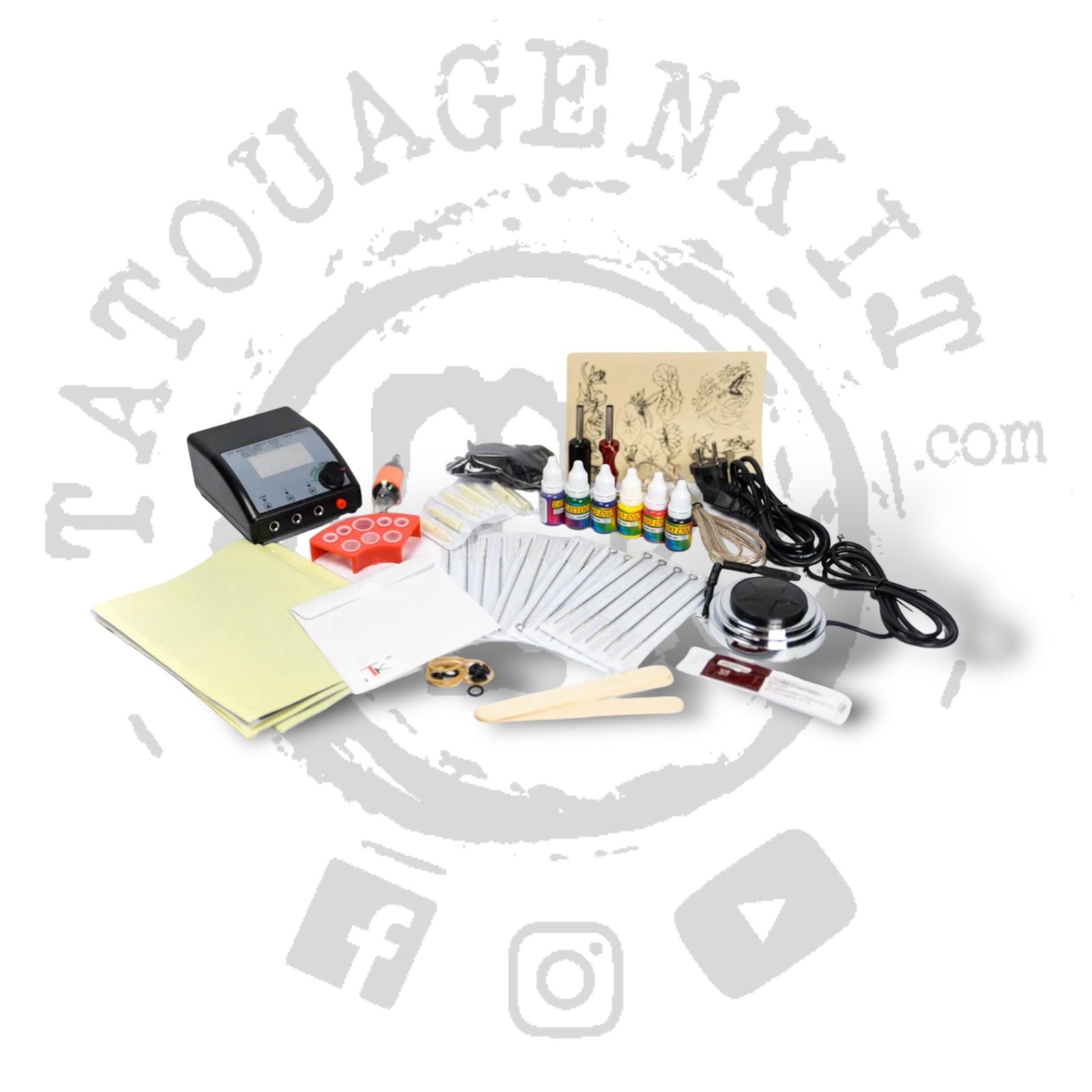 Kit Machine Tatouage Dermographe bobine 02