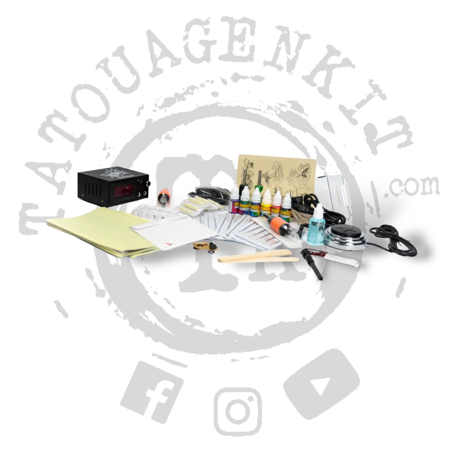 Kit Tattoo débutant(te) Machine a Tatouer 01