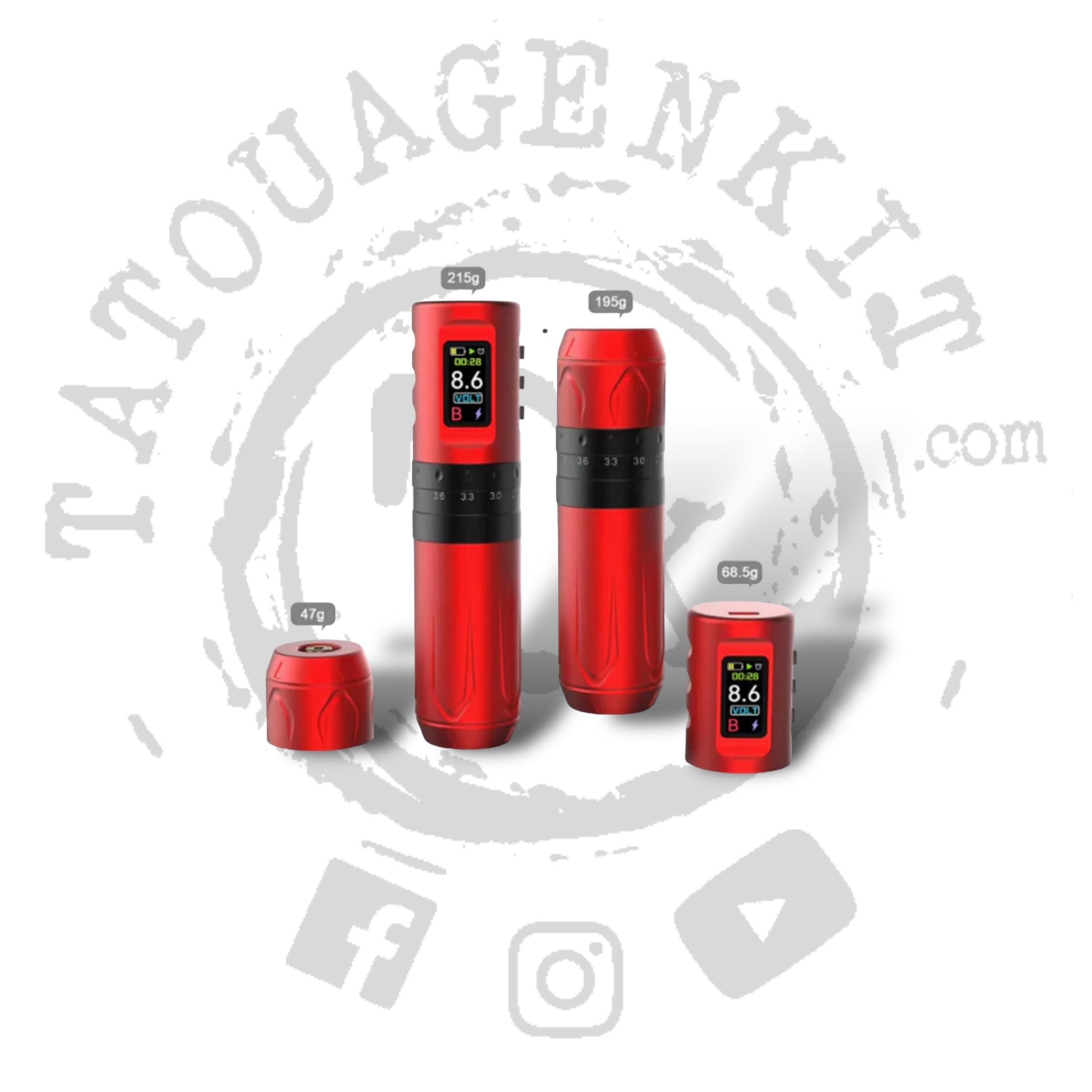 Coffret Stylo Tatouage Batterie B33VP
