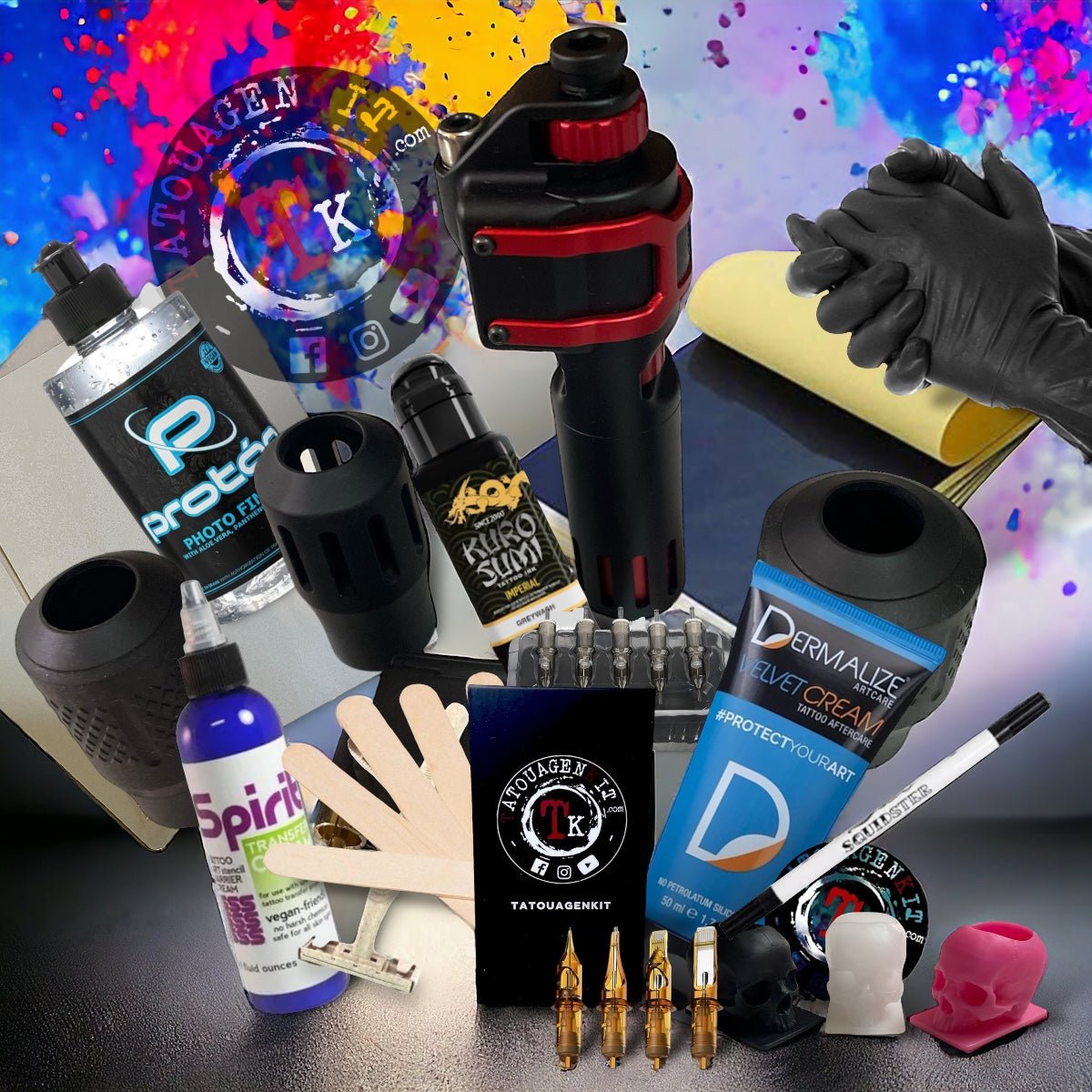 🔴 Kit Tatouage Pen sans fil