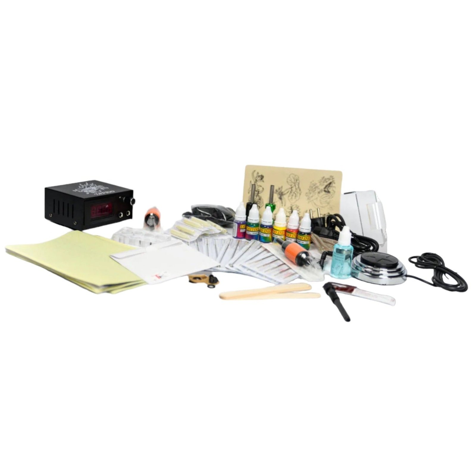 kit dermographe machine a tatouer pour le traçage et ombrage du tatouage
