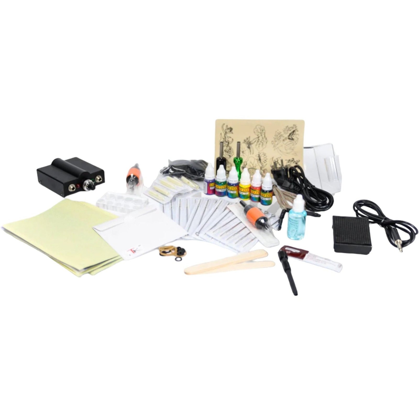 Kit dermographe de tatouage pour apprendre a tatouer 
