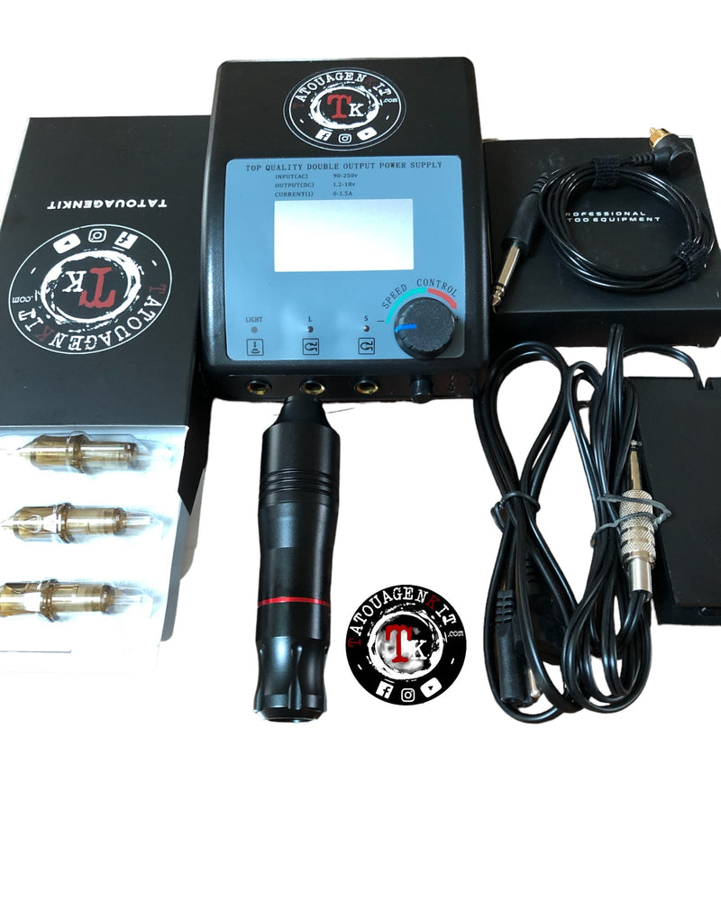 kit tatouage stylo pen de tatouage rotative  pour cartouche tatouage aiguille sur tatouagenkit