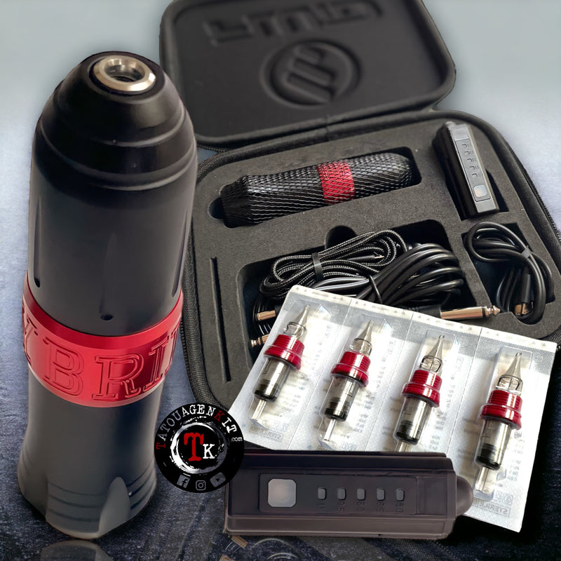 ENSEMBLE STYLO MACHINE DE TATOUAGE  SANS FIL TATOUAGENKIT