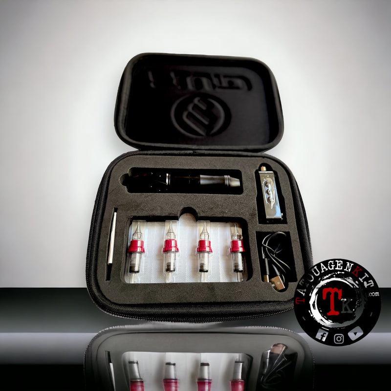 ENSEMBLE STYLO MACHINE DE TATOUAGE CARTOUCHE AIGUILLE A BILLE
