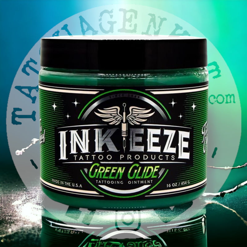 Soins Tatouage INKEEZE - Green Glide 480ml - Tatouagenkit
