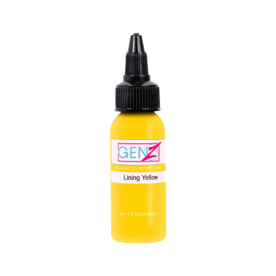 encre tatouage jaune