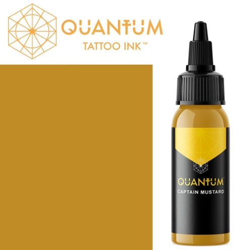 Encre Quantum Captain Mustard Gold Label - 30ml - Tatouagenkit