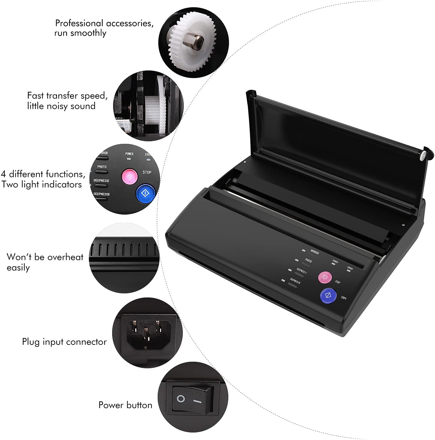 thermocopieur pour transfert de dessin tatouage  pas cher