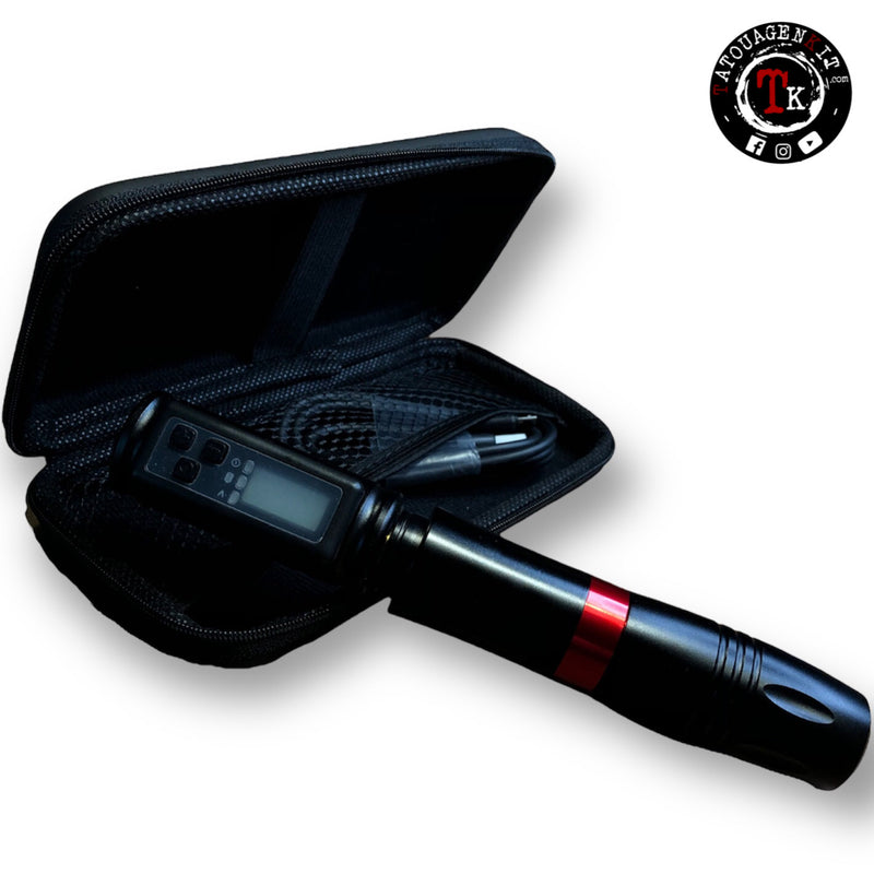 stylo de tatouage pour cartouche aiguille avec batterie integrée sur tatouagenkit