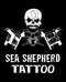 encre tatouage noire tracage et remplissage sea shepherd
