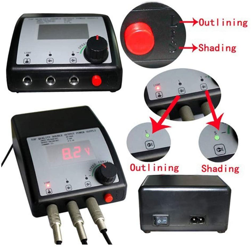 Alimentation double Machine a Tatouer - Tatouagenkit