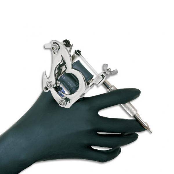 Gants a usage unique noir taille S - Tatouagenkit