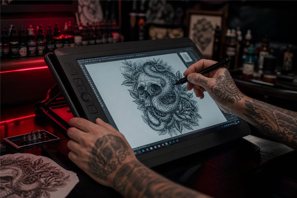 1 – La création du dessin sur tablette